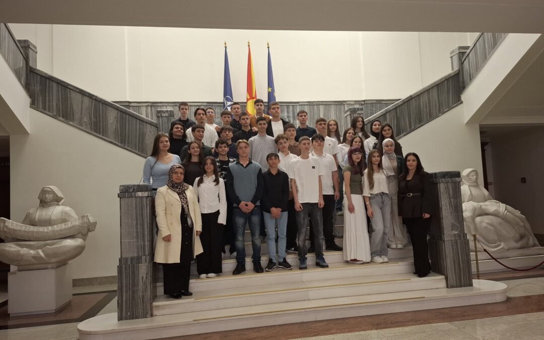 Vizitë mësimore në Kuvendin e Republikës së Maqedonisë së Veriut